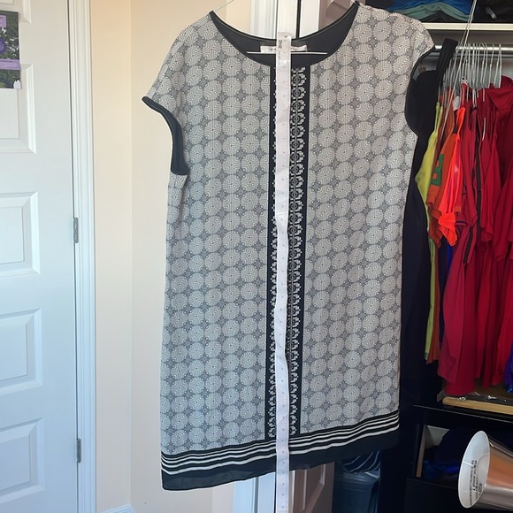 Max Studio Casual Geometric Pattern Black and White Dress Size S - Picture 10 of 14